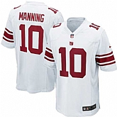 Nike Men & Women & Youth Giants #10 Eli Manning White Team Color Game Jersey,baseball caps,new era cap wholesale,wholesale hats